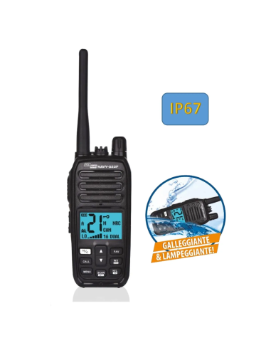 POLMAR NAVY-022F Ricetrasmettitore VHF Nautico portatile